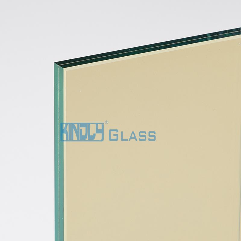 Gold LowE Coated off Line 2# Clear Laminated Glass